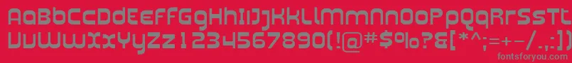 Plasma07 Font – Gray Fonts on Red Background