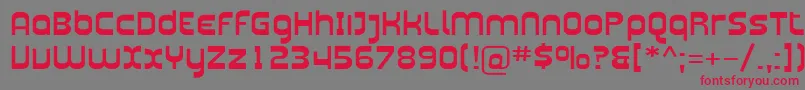Plasma07 Font – Red Fonts on Gray Background