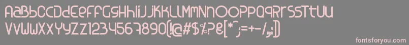 Kosova Font – Pink Fonts on Gray Background