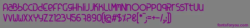 Kosova Font – Purple Fonts on Gray Background