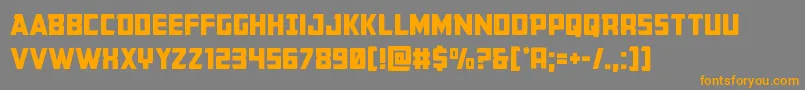 Buchanan Font – Orange Fonts on Gray Background