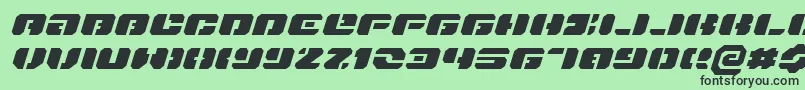 Danstargateexexi Font – Black Fonts on Green Background