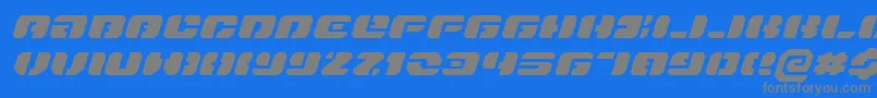 Danstargateexexi Font – Gray Fonts on Blue Background