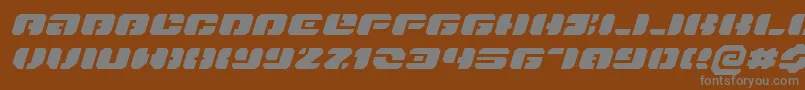 Шрифт Danstargateexexi – серые шрифты на коричневом фоне