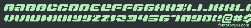 Danstargateexexi Font – Green Fonts on Black Background