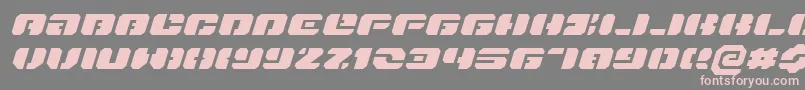 Danstargateexexi Font – Pink Fonts on Gray Background