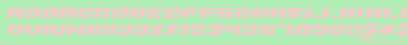 Danstargateexexi Font – Pink Fonts on Green Background