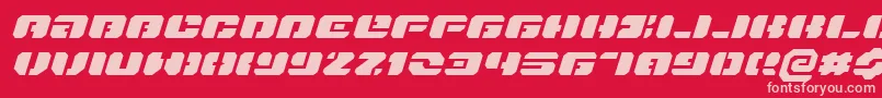 Danstargateexexi Font – Pink Fonts on Red Background