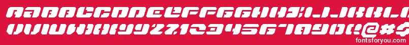 Danstargateexexi Font – White Fonts on Red Background