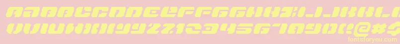 Danstargateexexi Font – Yellow Fonts on Pink Background