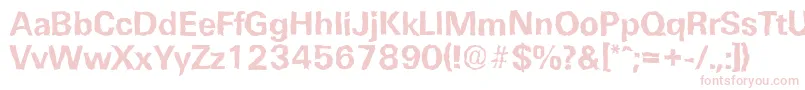 UltimaterandomBold Font – Pink Fonts on White Background