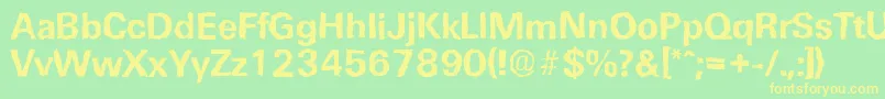 En savoir plus sur la police UltimaterandomBold Police UltimaterandomBold – polices jaunes sur fond vert