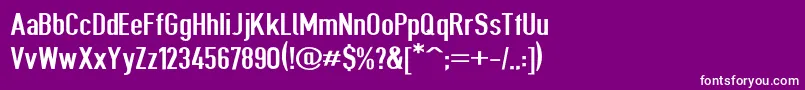 Giveahootsbdext Font – White Fonts on Purple Background