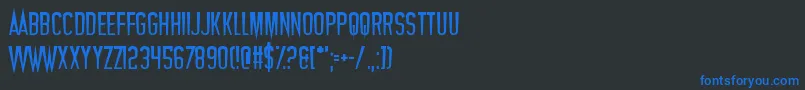Vampires Font – Blue Fonts on Black Background