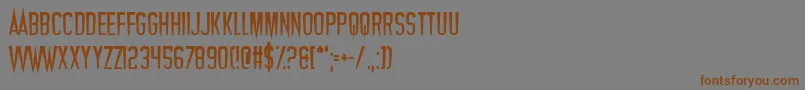 Vampires Font – Brown Fonts on Gray Background