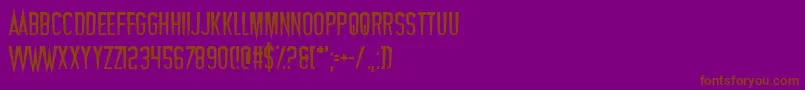 Vampires Font – Brown Fonts on Purple Background