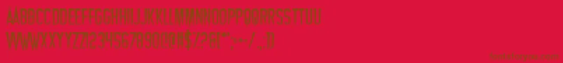 Vampires Font – Brown Fonts on Red Background