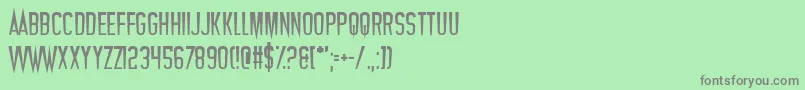 Vampires Font – Gray Fonts on Green Background
