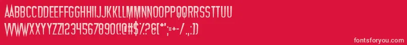 Vampires Font – Pink Fonts on Red Background