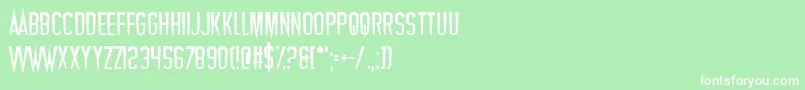 Vampires Font – White Fonts on Green Background