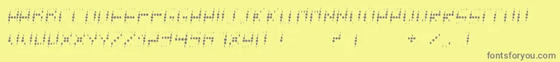 Tycho Font – Gray Fonts on Yellow Background