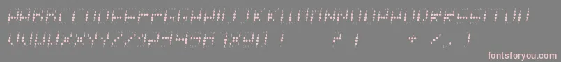 Tycho Font – Pink Fonts on Gray Background