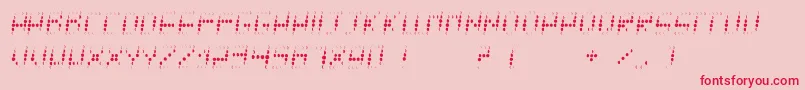 Tycho Font – Red Fonts on Pink Background