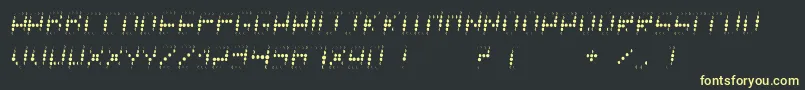 Tycho Font – Yellow Fonts on Black Background