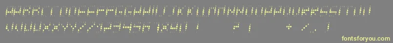 Tycho Font – Yellow Fonts on Gray Background