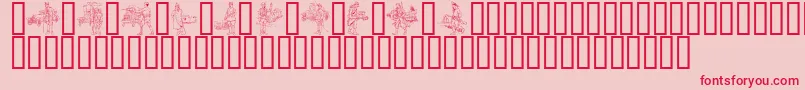 Ww1C Font – Red Fonts on Pink Background