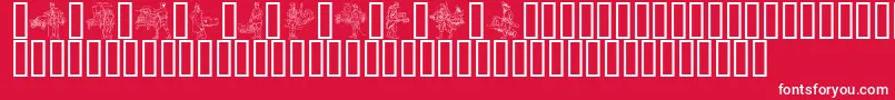 Ww1C Font – White Fonts on Red Background