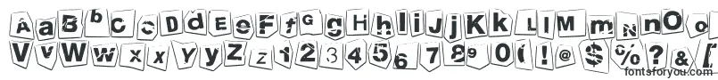 TengoATusHijos-fontti – lohkofontit