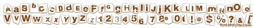 TengoATusHijos Font – Brown Fonts on White Background