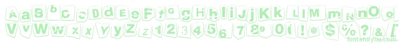 TengoATusHijos Font – Green Fonts on White Background