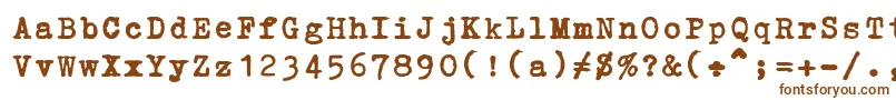 ErikaOrmig Font – Brown Fonts on White Background