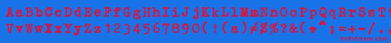 More about ErikaOrmig Font ErikaOrmig Font – Red Fonts on Blue Background