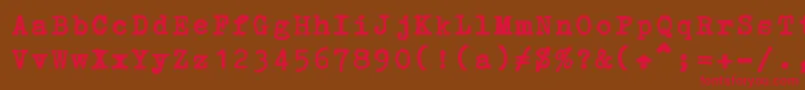 ErikaOrmig Font – Red Fonts on Brown Background