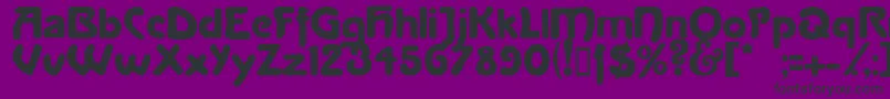 Lanegrita-Schriftart – Schwarze Schriften auf violettem Hintergrund