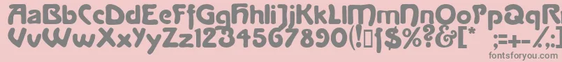 Lanegrita Font – Gray Fonts on Pink Background