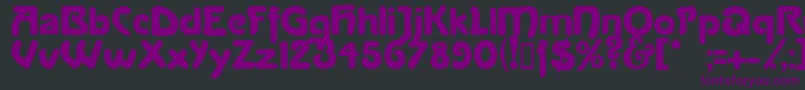 Lanegrita-Schriftart – Violette Schriften auf schwarzem Hintergrund