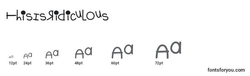 ThisIsRidiculous Font Sizes