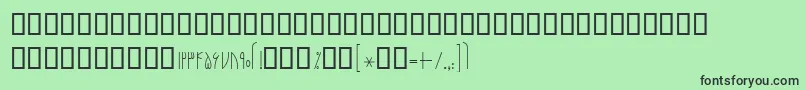 BNarenj Font – Black Fonts on Green Background