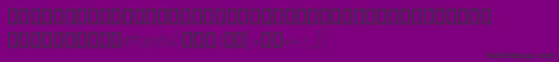 Czcionka BNarenj – czarne czcionki na fioletowym tle