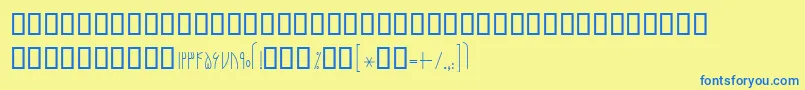Weitere Informationen zur BNarenj-Schriftart BNarenj-Schriftart – Blaue Schriften auf gelbem Hintergrund