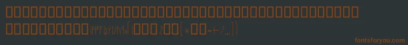 BNarenj-Schriftart – Braune Schriften auf schwarzem Hintergrund