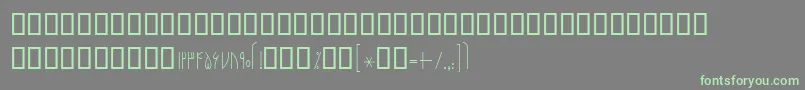 BNarenj Font – Green Fonts on Gray Background