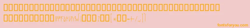 Więcej informacji o czcionce BNarenj Czcionka BNarenj – pomarańczowe czcionki na różowym tle
