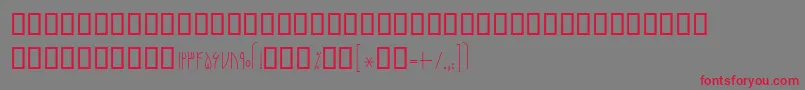 フォントBNarenj – 赤い文字の灰色の背景