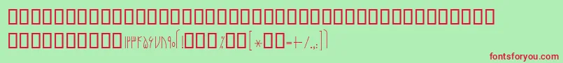 BNarenj Font – Red Fonts on Green Background