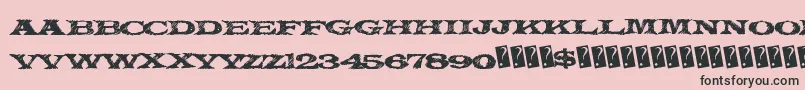 Mysteryforest Font – Black Fonts on Pink Background